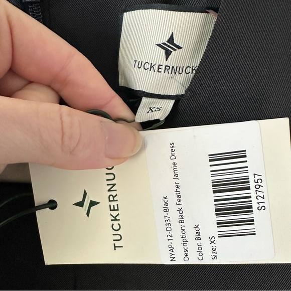 NWT TUCKERNUCK Black Feather Jamie Dress SZ XS - Picture 5 of 10